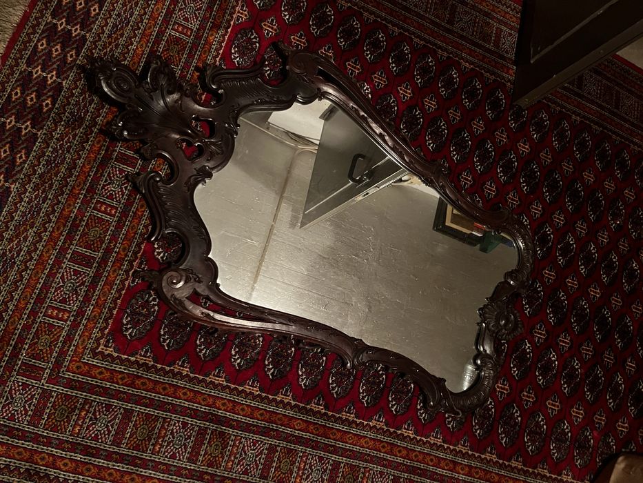 Espelho de madeira classico