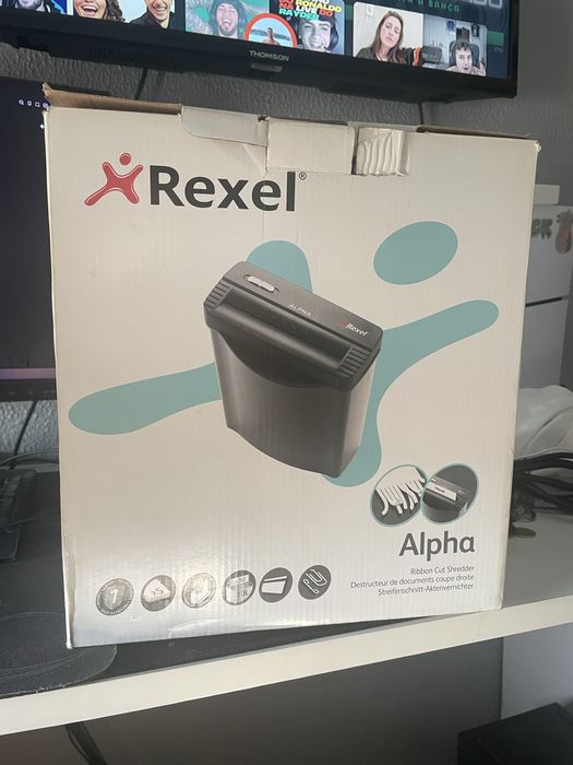 Destruidora de Papel Rexel Alpha – Bom Estado