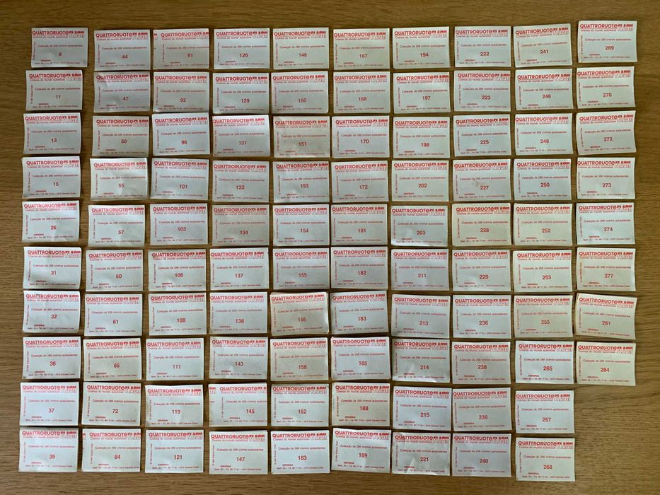 Colecção Cromos Quattroruote Flash