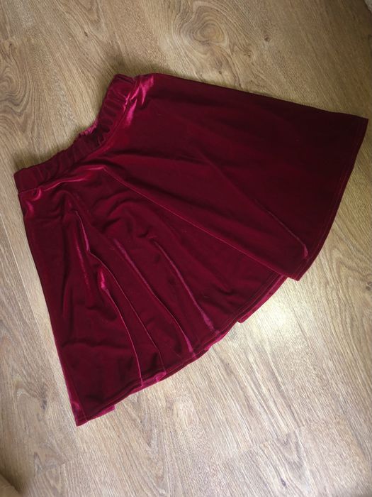 Юбка велюровая