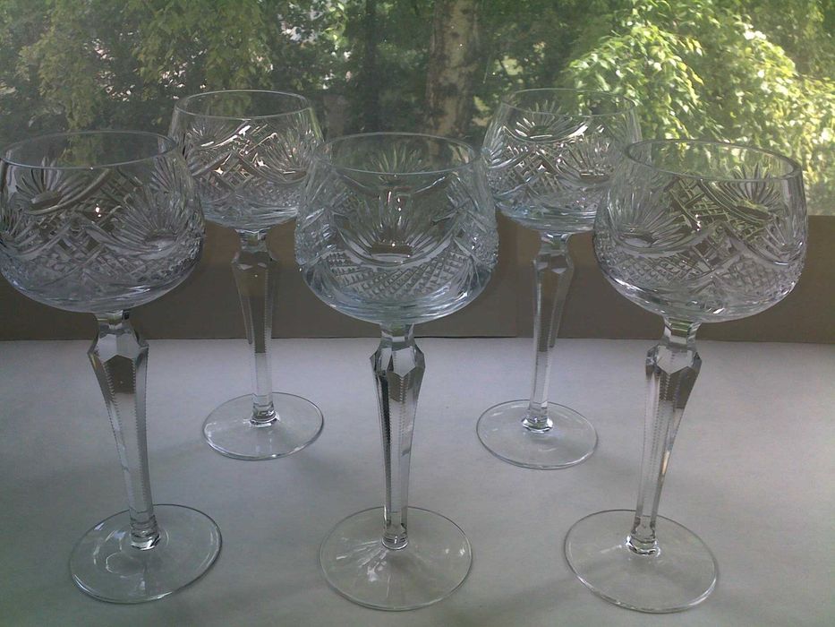 Свадебные бокалы фужеры прозрачный хрусталь гдр