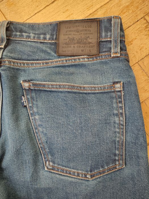 Levi's Made & Crafted 511, japoński selvedge raw denim 32x32