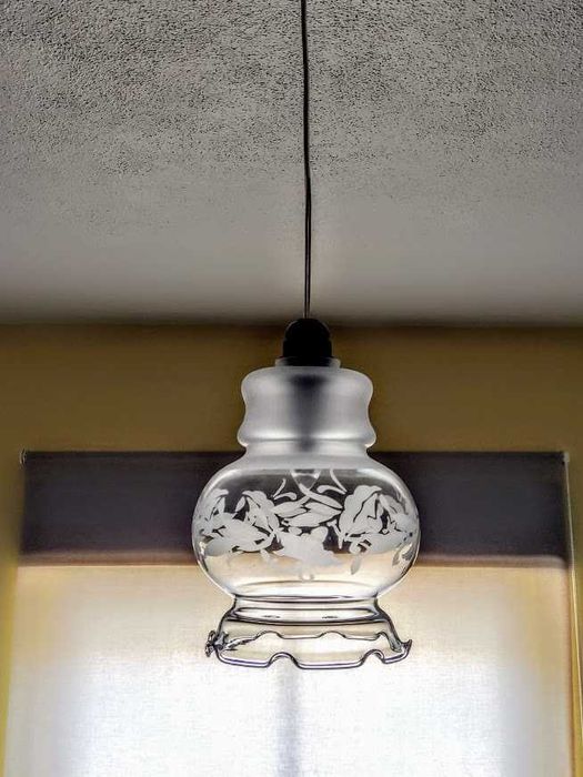 Candeeiro em vidro de pendurar suspenso de teto