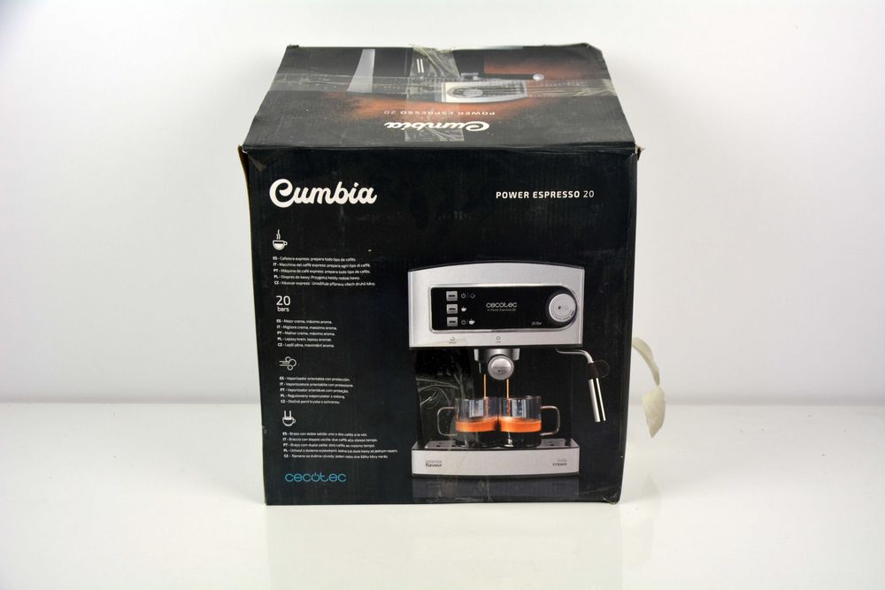 Kolbowy ekspres ciśnieniowy Cecotec Power Espresso 20 850 W srebrny