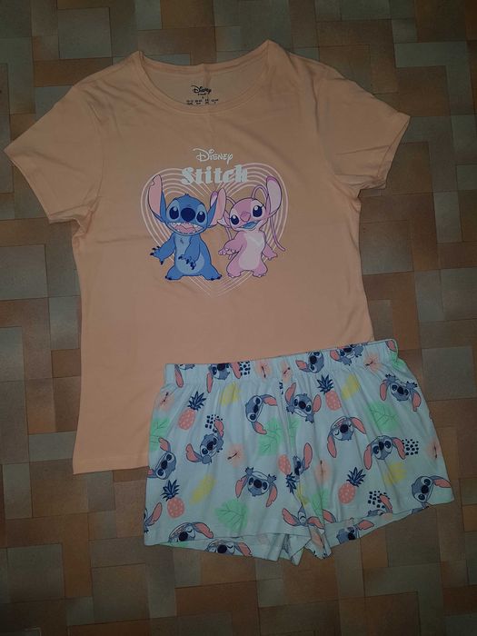 Яркая, красивая пижама, комплект котон Стич, Stitch Disney S р-р