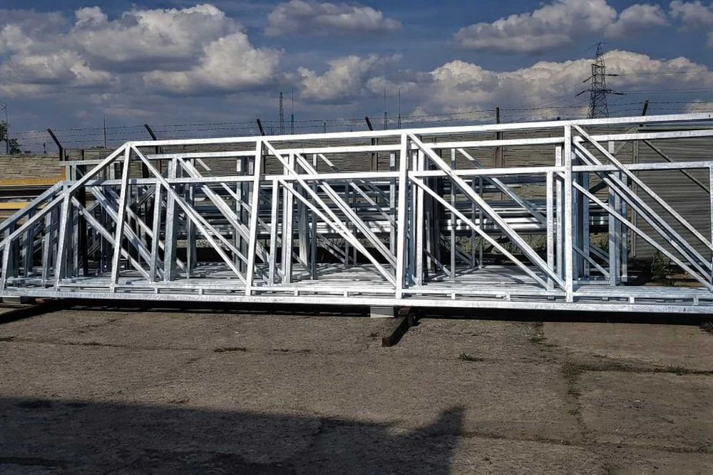 Brama przesuwna do samodzielnego wypełnienia | Ocynk | 7,5 m