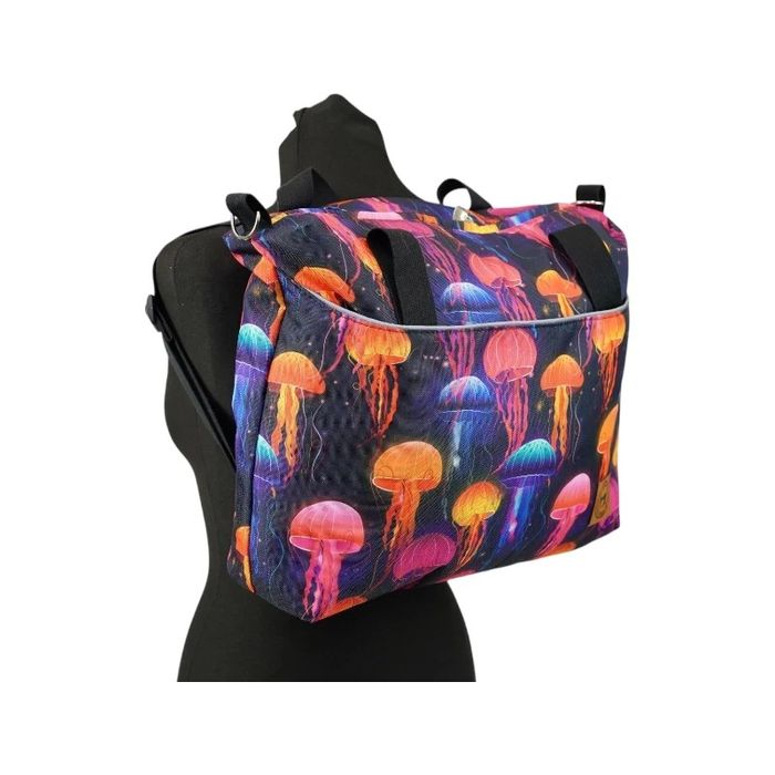 Torebka Torba Plecak damski plecaczek 2w1 Kolorowy w Meduzy