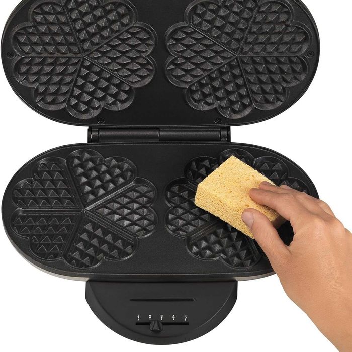 Tefal WM 311D Podwójna Gofrownica 1200 W serca 2x