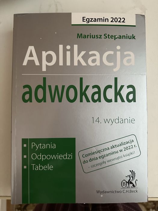 Aplikacja adwokacka pytania i odpowiedzi Stepaniuk Beck