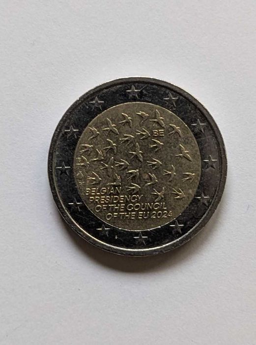 Moeda Comemorativa 2€ - Bélgica - 2024 - Presidência do Conselho da UE