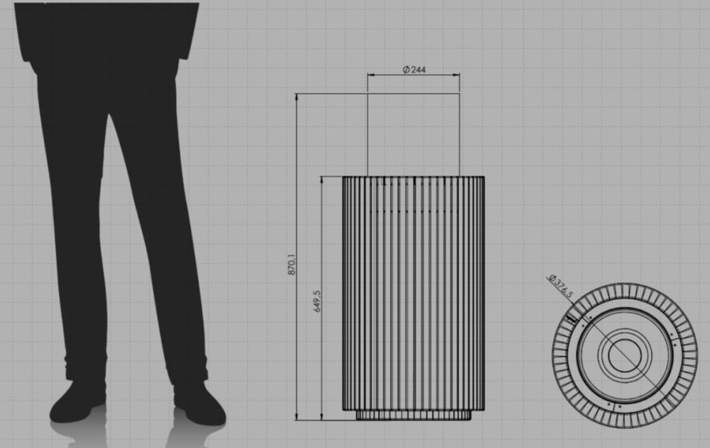 Lareira portátil bioetanol