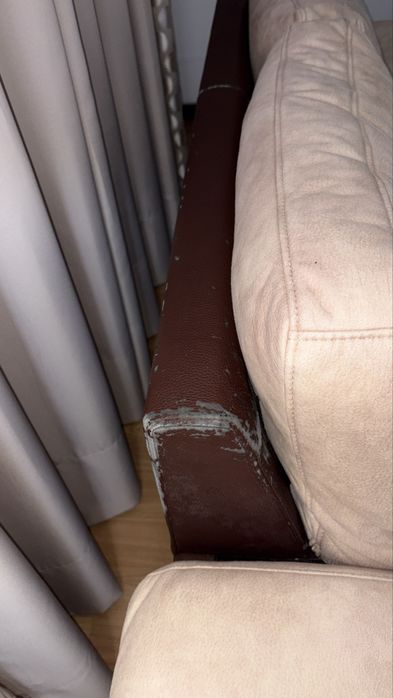 Sofa para sala bage e castanho