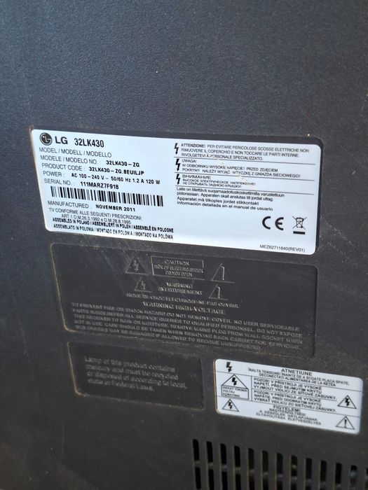 Telewizor lg 32 cale model lk430zg za 49 zł