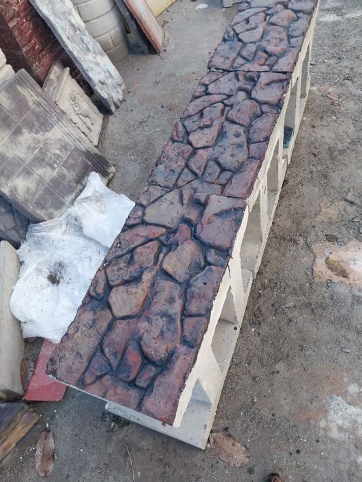 Готовые наборные столбы,декорированный забор,искуст. мрамор,парапеы