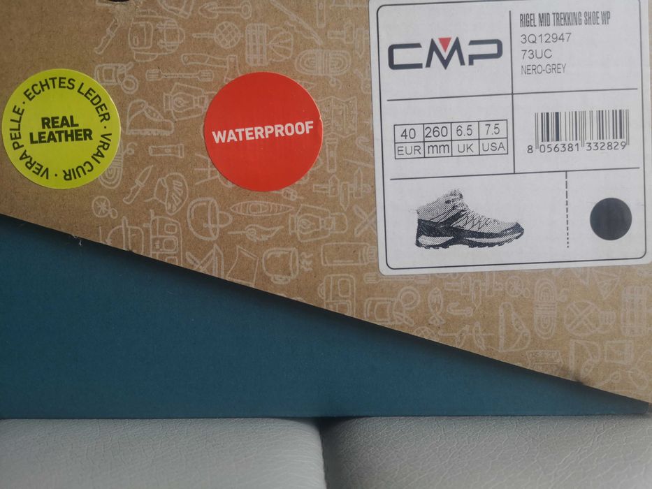 CMP Trekkingi Rigel Mid Trekking Shoes Wp 3Q12947 Czarne rozm. 40