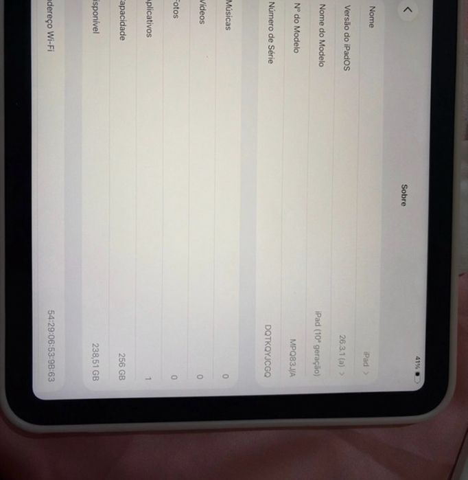 Ipad 10 geração - 2022 - 256gb