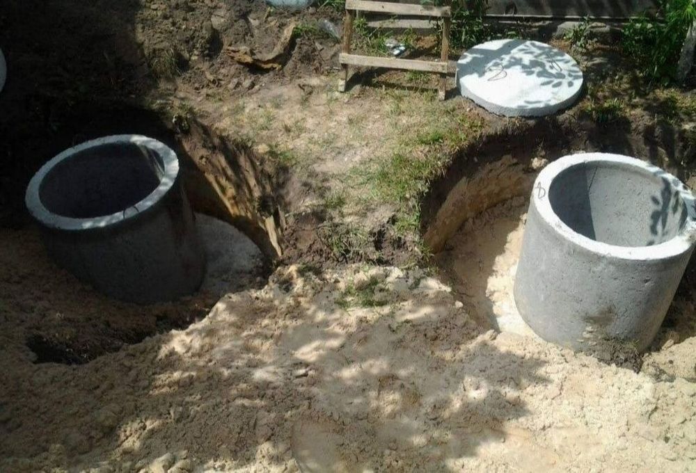 Копка септика під ключ. Каналізація с бетонних кілець. ukrseptik.com