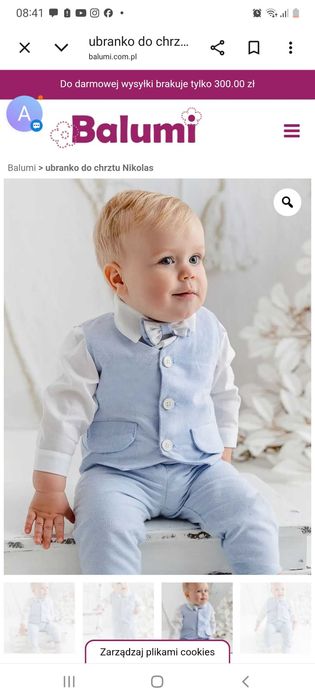 Balumi ubranko do chrztu