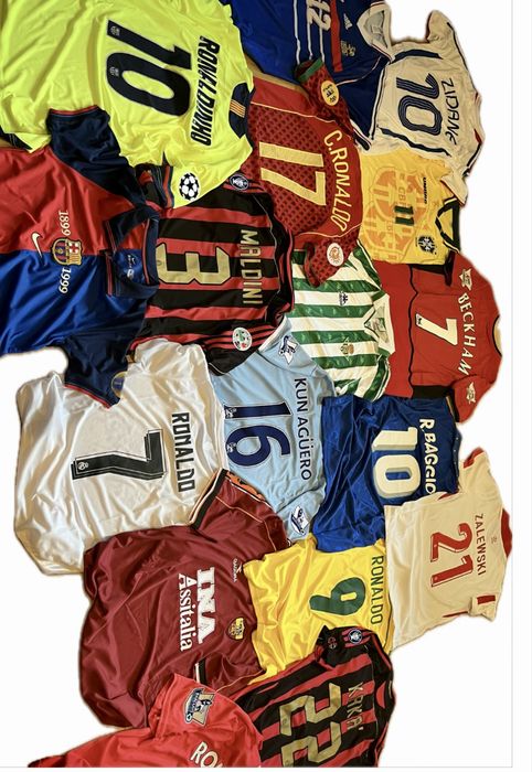 Koszulka piłkarska Ronaldo Kaka Beckham Baggio Maldini R9 Ronaldinho