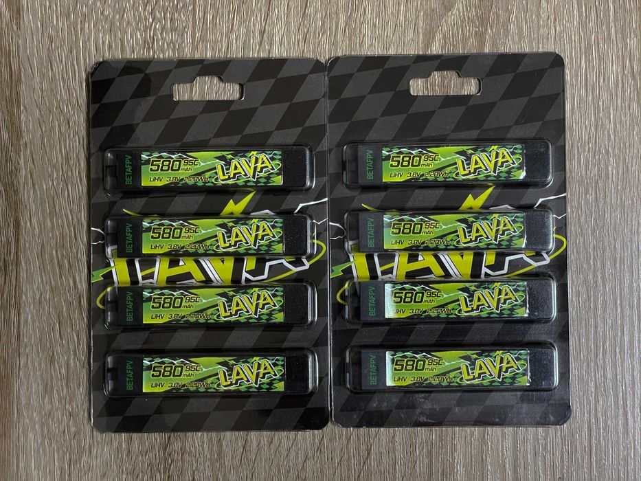 Акумулятори BETAFPV LAVA II 1S 95C 580mah