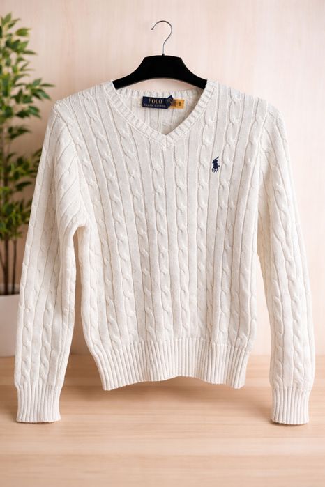 Sweter Ralph Lauren bialy rozmiar s