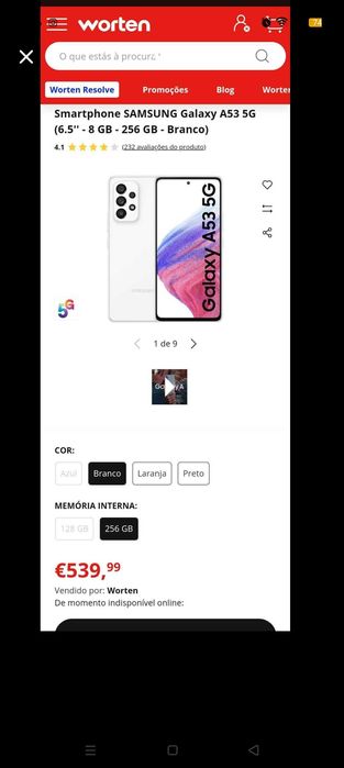 Samsung A53 5G desbloqueado