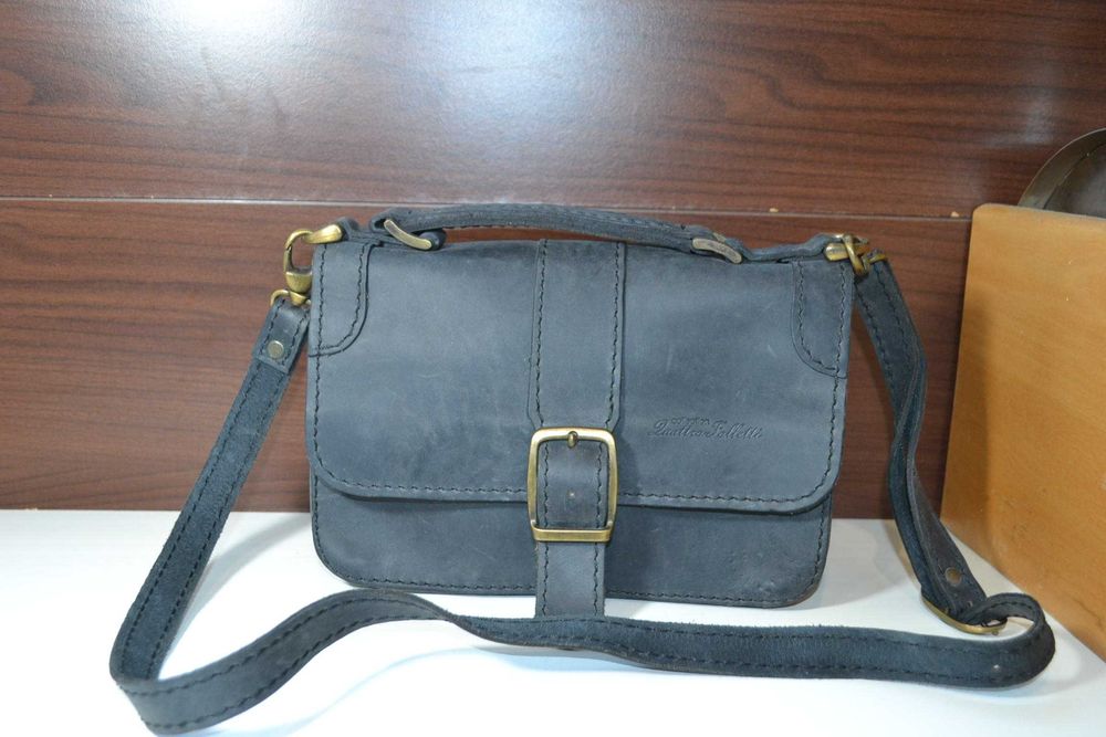 quatro folletti сумка кожаная барсетка через плече оригинал