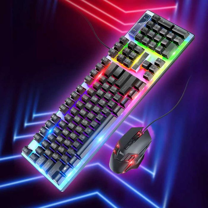 Комплект Hoco GM18 Luminous игровой клавиатуры с RGB подсветкой+ мышка
