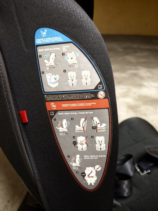 Cadeira Bebe Auto Grupos 0+ 0 e 1  Isofix Giratória