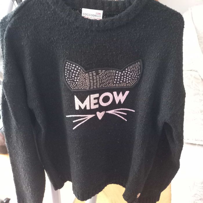 sweterek COCCODRILLO - kotek, 140, nowy - bez metek!