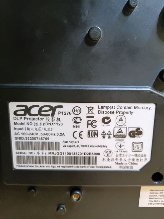 Проектор Acer p1276 DLP