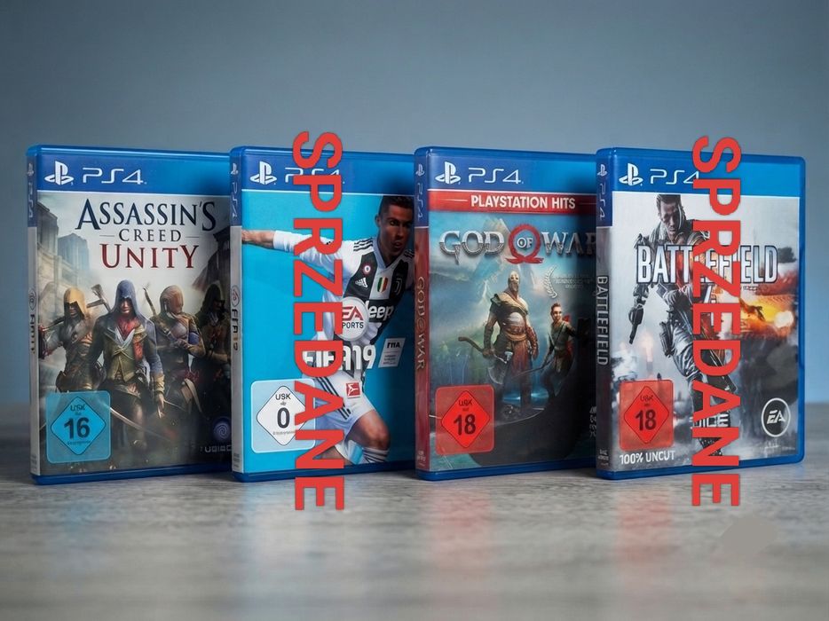 Zestaw 2 gier PS4: God of War, Assassin's Creed Unity