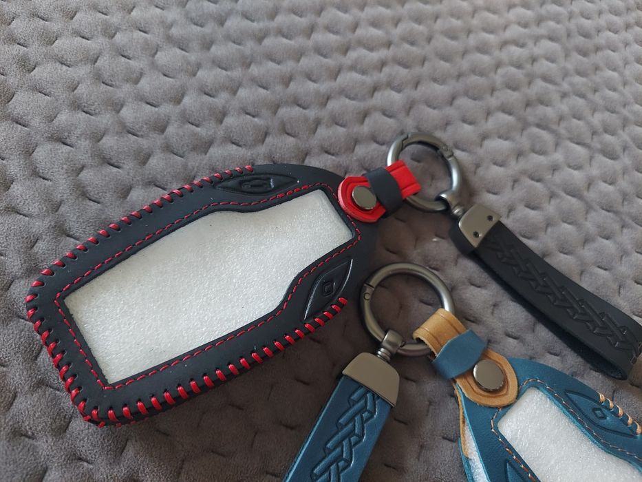 Шкіряний чохол для смарт-ключа. Протиударний.