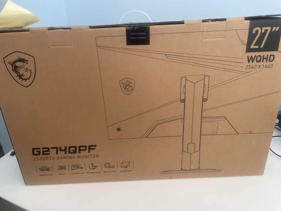 MSI G274QPF 27" WQHD 165Hz ігровий монітор
