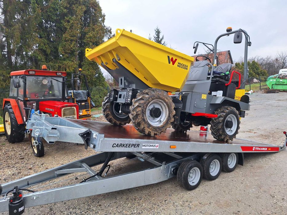 Wynajem wypożyczalnia przyczep lawet platforma uchylna DMC 3,5T Kraków