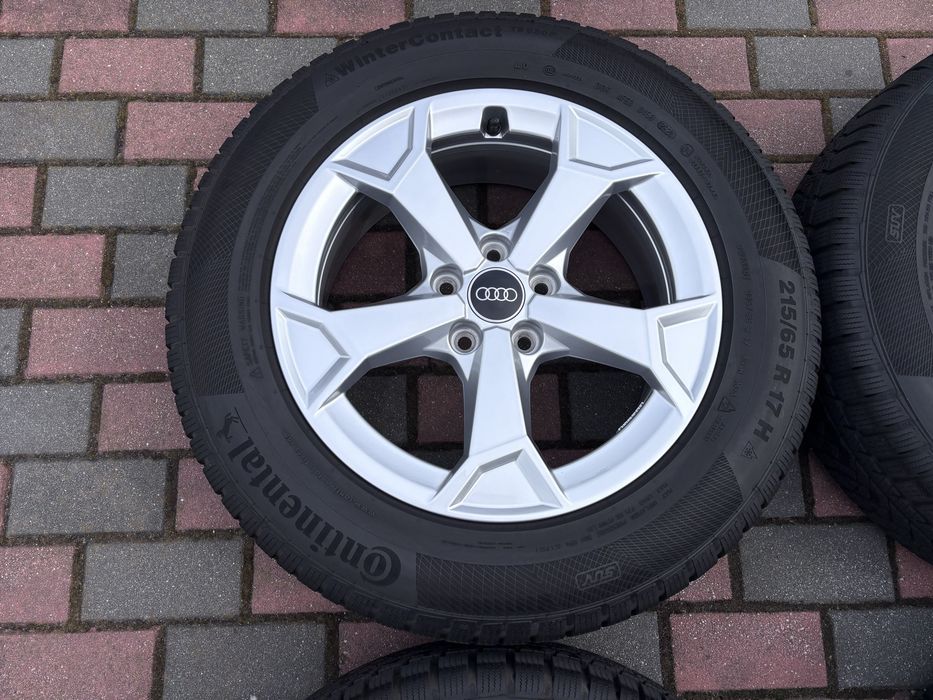 Koła zimowe Audi Q3 83A 5x112 6,5Jx17 ET38 215/65 R17 Continental VW Skoda