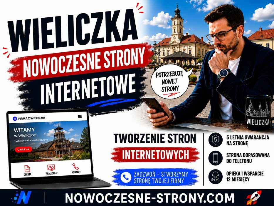 Nowoczesne Strony Internetowe | Strona WordPress z SEO + Opieka Strony