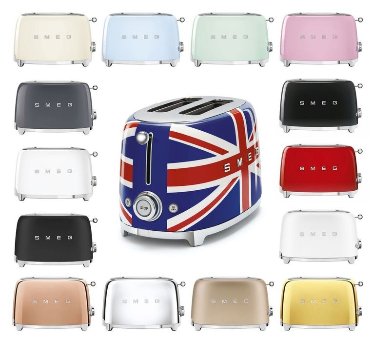 Тостер Smeg TSF01WHEU bleu/creu/rdeu/pbeu/pkeu/pgeu/egmeu/chmeu/sbmeu TSF02