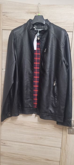 Kurtka jesienna wiosenna Calvin Klein Jeans skórzana XL (L) nowa bombe