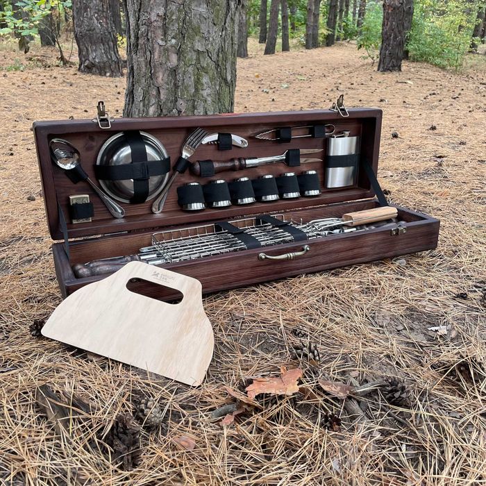 Набір шампурів ПУМА BS13 Набор шампуров для шашлыка в кейсе