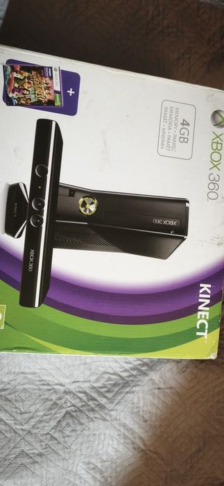 Xbox 360 slim 500 GB pudełko pad Kinect