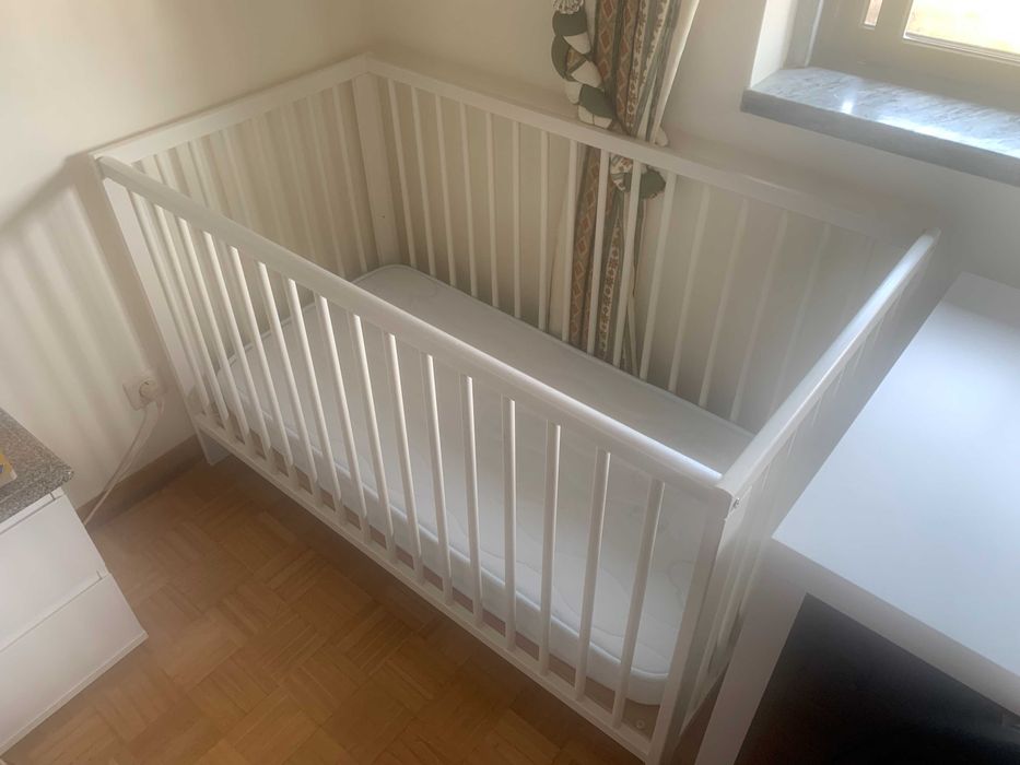 Berço IKEA Gulliver + Colchão Molas Bébé/Criança