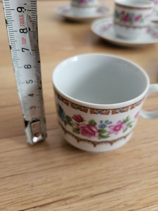 Zestaw 6 filiżanek porcelana chińska PRL