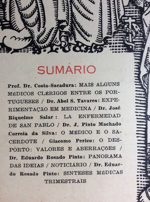 Acção Médica. Ano 1959. Ver sumário