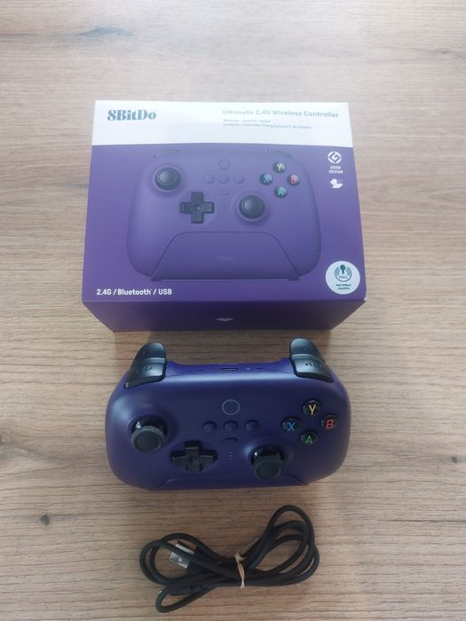 OKAZJA 8BitDo Ultimate 2 Wireless 2.4G Hall Effect Pad Bezprzewodowy + Stacja Dokująca Purple !!!