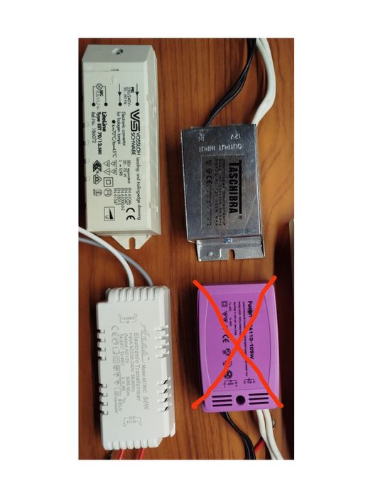 Електронний трансформатор Vossloh Schwabe  і інші 70-105Вт