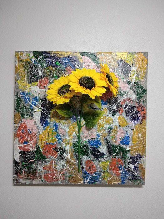 Quadro Girassóis