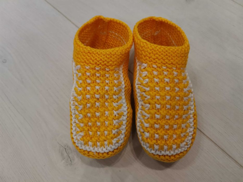 Домашние комнатные тапки, тапочки на ногу 12-13-14-15 см, вязаные