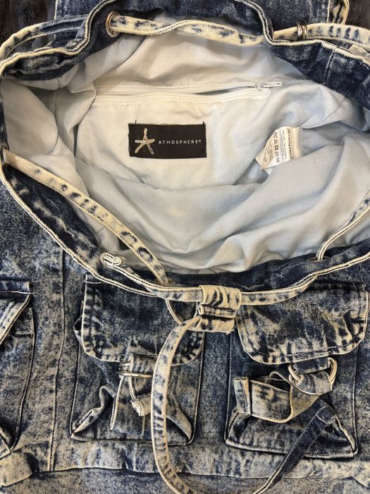 Джинсовий рюкзак.Денім