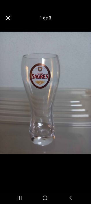 6 copos cerveja Sagres Novos